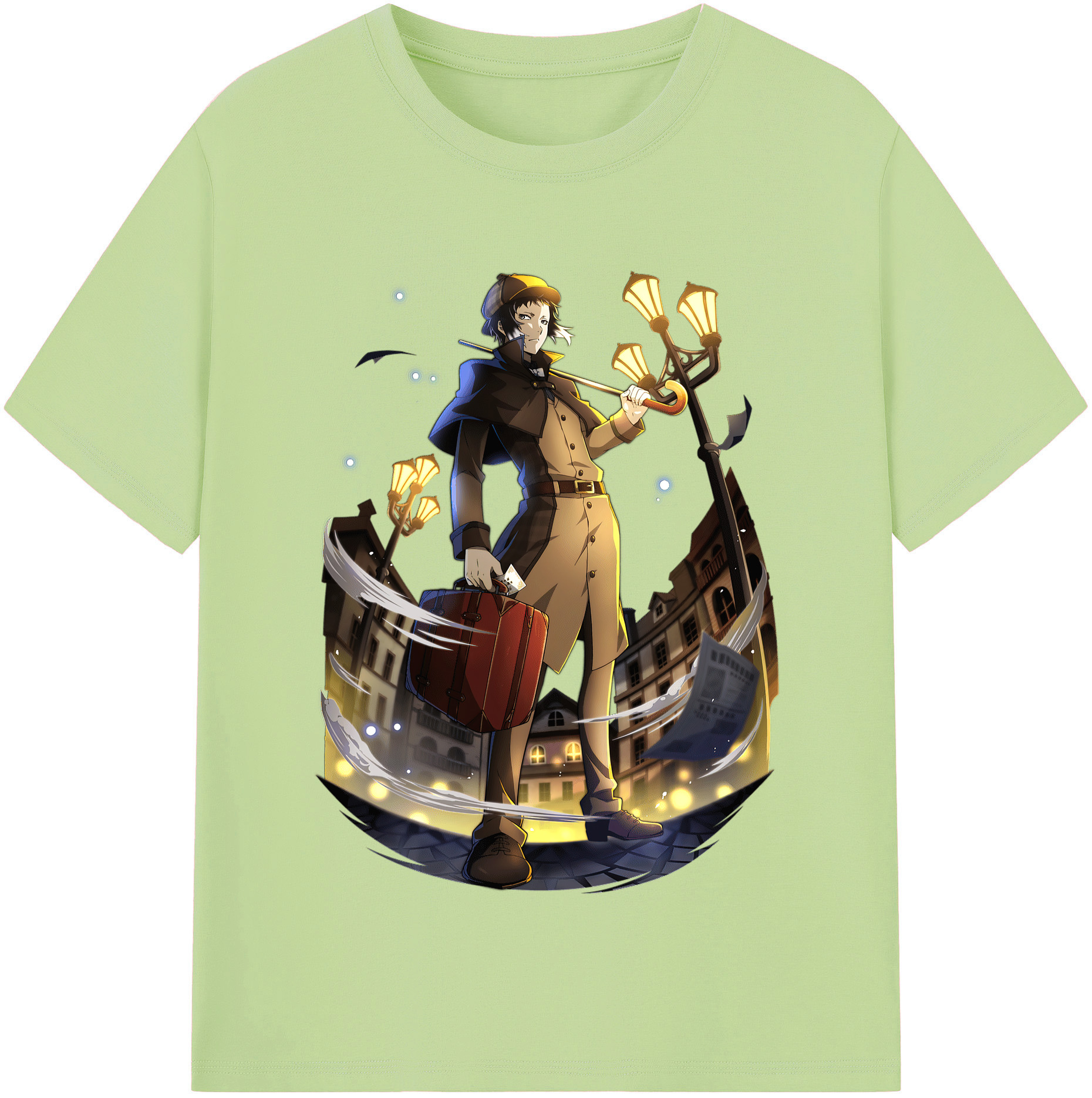 （画像用） 文豪ストレイドッグス Bungo Stray Dogs 綿100％半袖Tシャツ（フロントプリント）